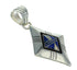 Opal Lapis And Sterling Silver Southwestern Pendant YX70358